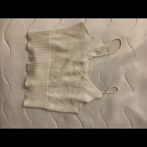 white crop top